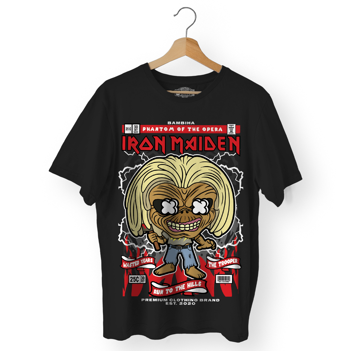 Iron Maiden Killer Eddie Cartoon T-Shirt | Premium T-Shirt | Bambiha |  Quality T-Shirt