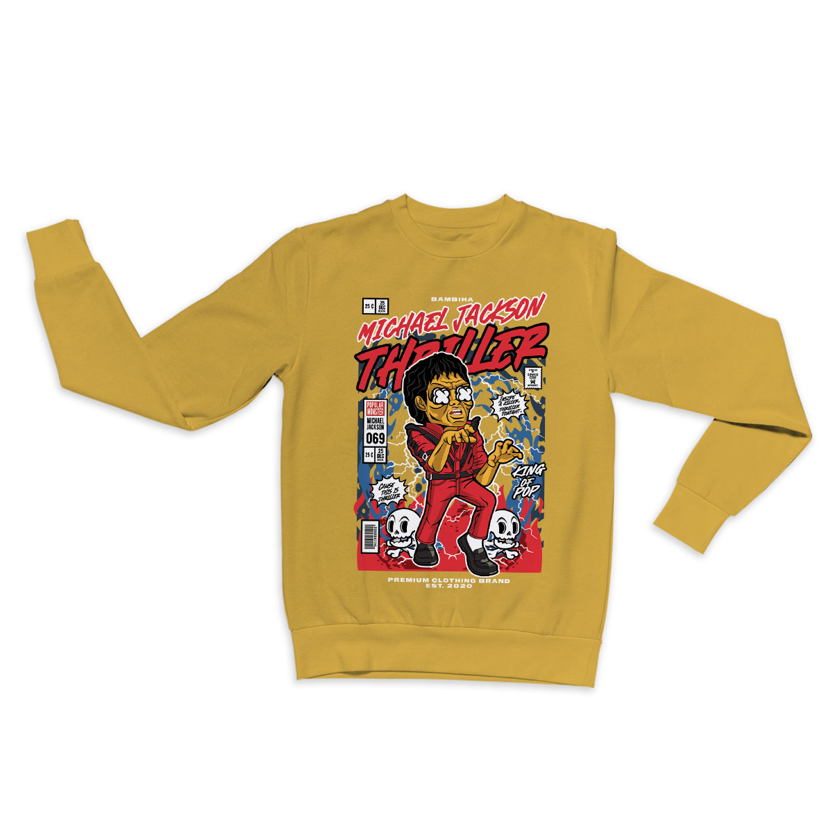 Michael Jackson Thriller Cartoon Sweatshirt by Bambiha | Shop Online Winter  Wear | Premium Clothing