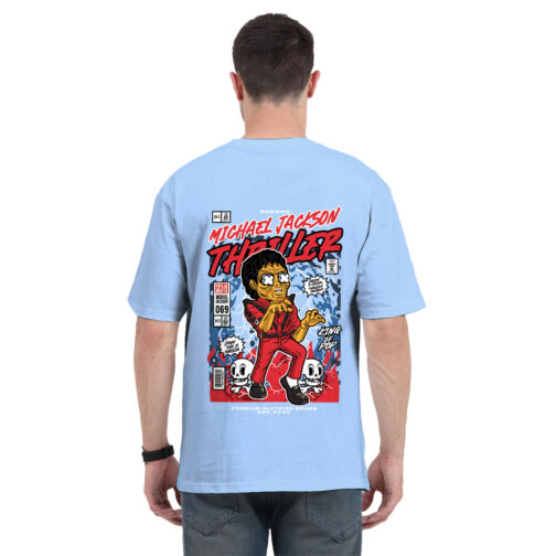 Michael Jackson Thriller Cartoon Oversized T-Shirt | Oversized T-Shirt for  Men and Women | Bambiha | Quality T-Shirt